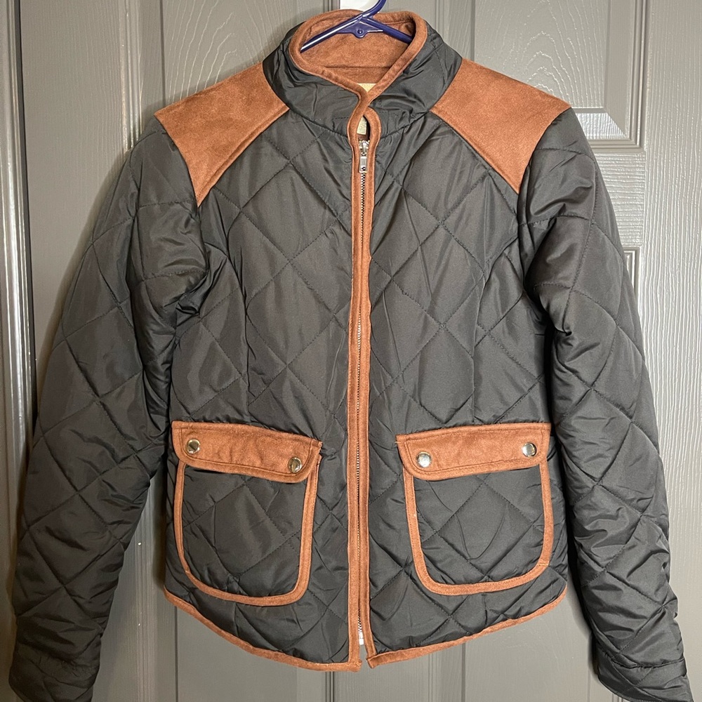Lauren James Black Puffer Jacket Size S